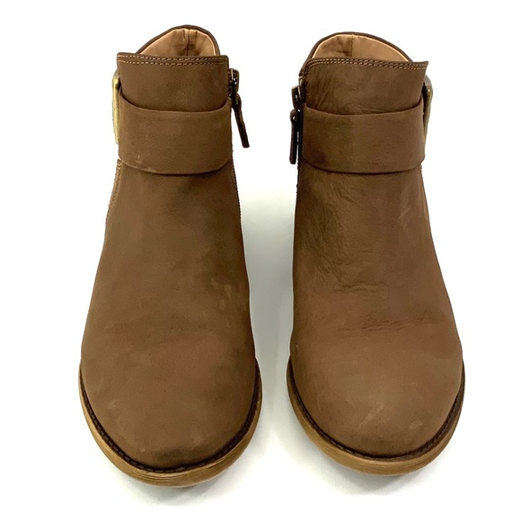 FRANCO SARTO Holmes Ankle Boots Booties Nubuck Leather Size 9 - Picture 4 of 6